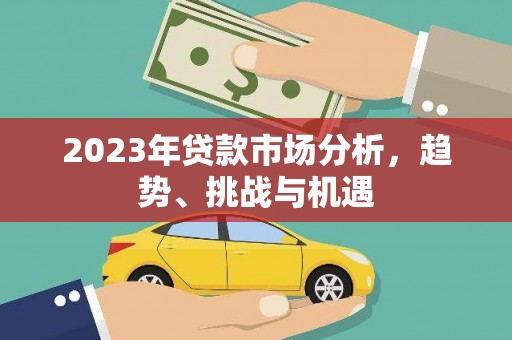 萨嘎2023年贷款市场分析，趋势、挑战与机遇