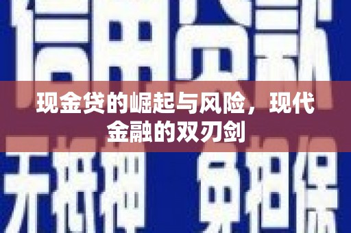 萨嘎现金贷的崛起与风险，现代金融的双刃剑