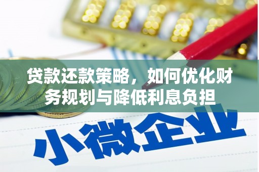 萨嘎贷款还款策略，如何优化财务规划与降低利息负担
