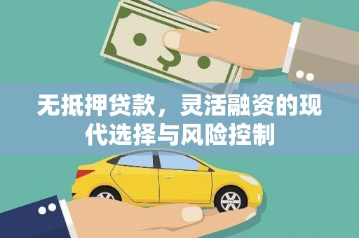萨嘎无抵押贷款，灵活融资的现代选择与风险控制