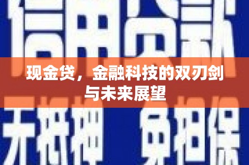 萨嘎现金贷，金融科技的双刃剑与未来展望