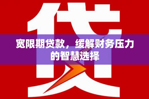 萨嘎宽限期贷款，缓解财务压力的智慧选择