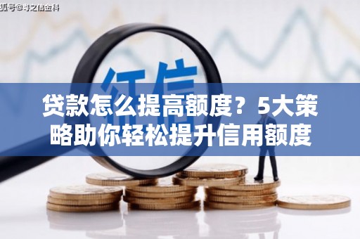 萨嘎贷款怎么提高额度？5大策略助你轻松提升信用额度