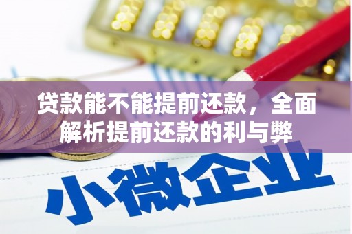 萨嘎贷款能不能提前还款，全面解析提前还款的利与弊