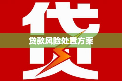 萨嘎贷款风险处置方案