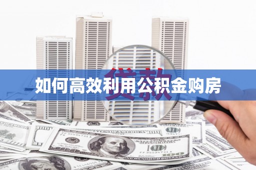 萨嘎如何高效利用公积金购房