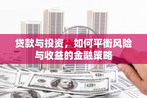 萨嘎贷款与投资，如何平衡风险与收益的金融策略