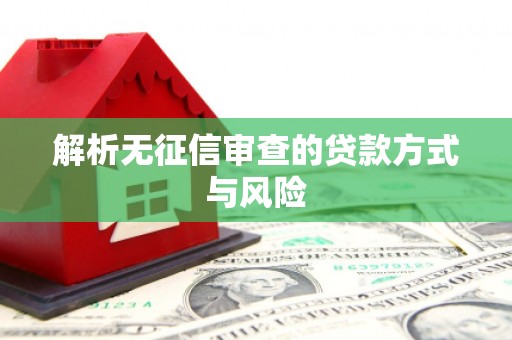 萨嘎解析无征信审查的贷款方式与风险