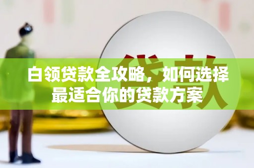 萨嘎白领贷款全攻略，如何选择最适合你的贷款方案